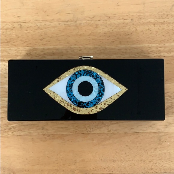 Handbags - Evil Eye Boss Lady Clutch with chain 🧿
